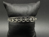 Vintage Krementz Silver Tone Filgree Design Cuff Bracelet 6.5”