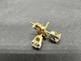 14k Yellow Gold Diamond Stud Earrings .10ct Diamond