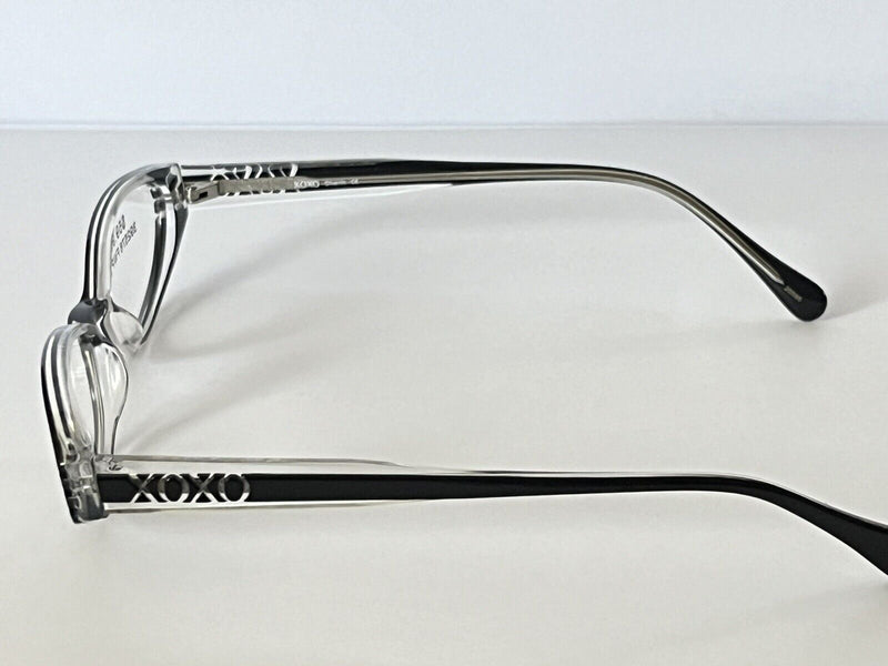 NWOT XOXO Charm Eyeglasses 50-17-140 Black Crystal Frames NB07