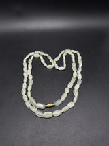 Vintage Jade Serpentine Bead Necklace 35”