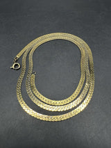 GP Sterling Silver Herringbone Chain Necklace 11 grams 23 1/2”