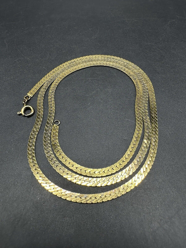 GP Sterling Silver Herringbone Chain Necklace 11 grams 23 1/2”