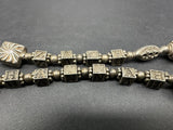 Vintage 925 Sterling Name Zach & Hannah Beaded bracelet 42Gs