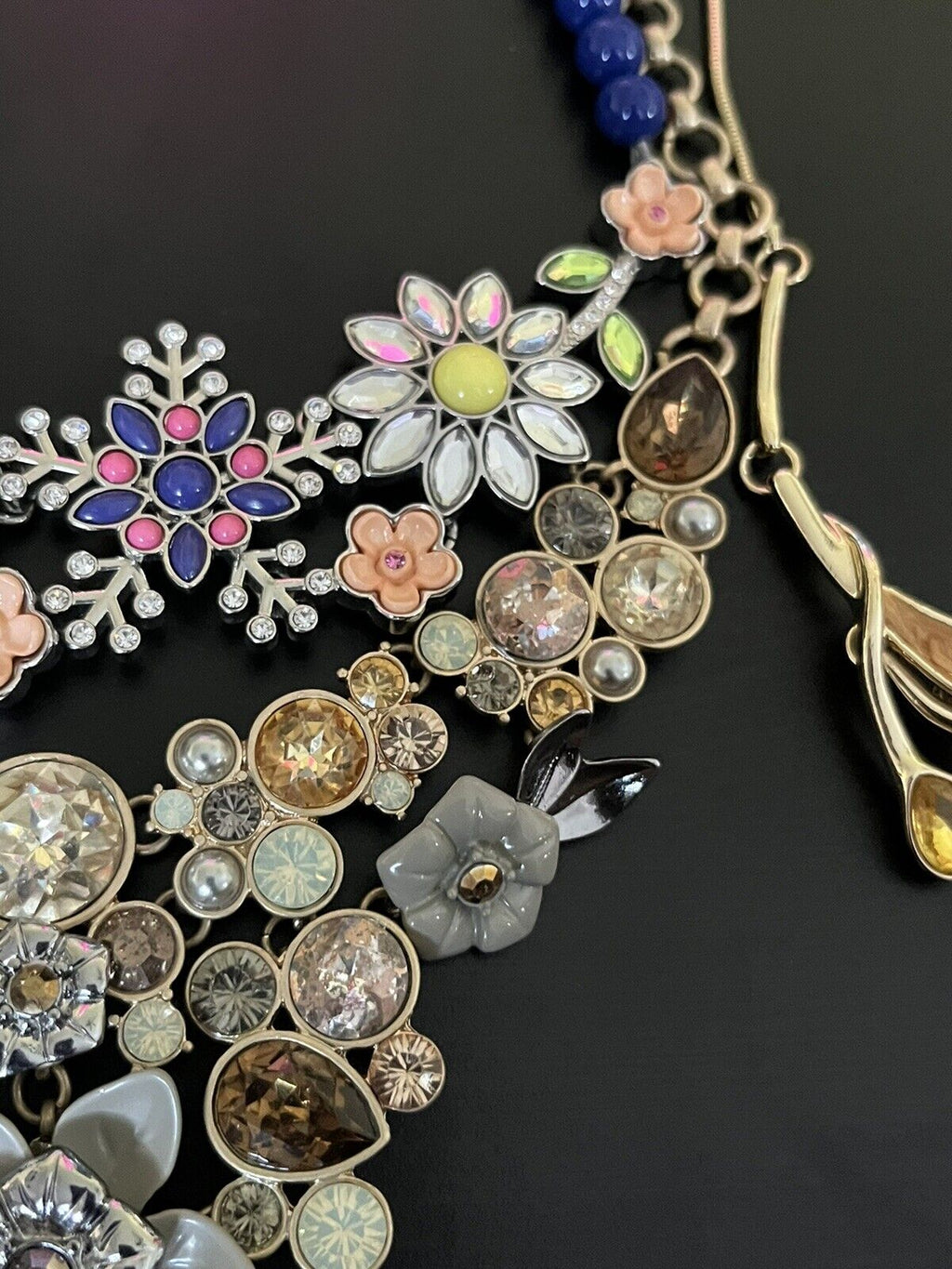 Colorful Fashion Jewelry Hi Quality Statement Necklaces Lot Of 5
