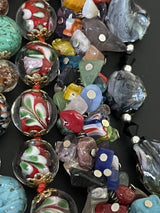 Lot of Assorted Millefiori & Art Glass Beaded Jewelry 12pcs