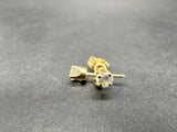 14k Yellow Gold Diamond Stud Earrings .10ct Diamond