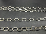 STUNNING 96-inch  Extra Long Sterling Silver Open Link Chain Necklace 28 grams