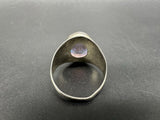 Purple Crystal Ring, 925 Sterling Silver Size 8.5