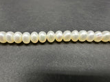 10k Gold Genuine Button Pearl Bracelet 7”