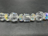 Aurora Borealis Swarovski Crystal Bracelet  Sterling Silver Lobster Clasp 7.25