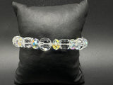 Aurora Borealis Swarovski Crystal Bracelet  Sterling Silver Lobster Clasp 7.25