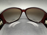 Stunning Vtg Gucci Sun glasses Gold Black Oversized Wrap  GG 3027/S