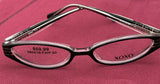 NWOT XOXO Charm Eyeglasses 50-17-140 Black Crystal Frames NB07