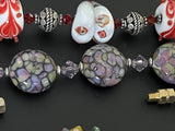 Lot of Assorted Millefiori & Art Glass Beaded Jewelry 12pcs