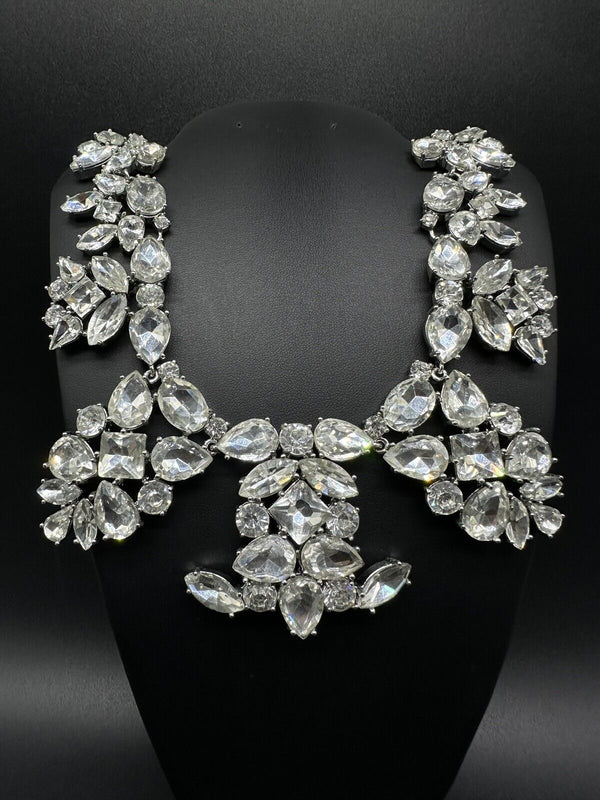 Ann Taylor CRYSTAL STATEMENT NECKLACE “19” 132Gs