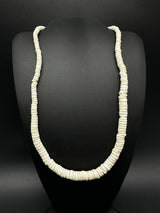 Necklace 18" Barrel Clasp Heishi Shell 27Gs