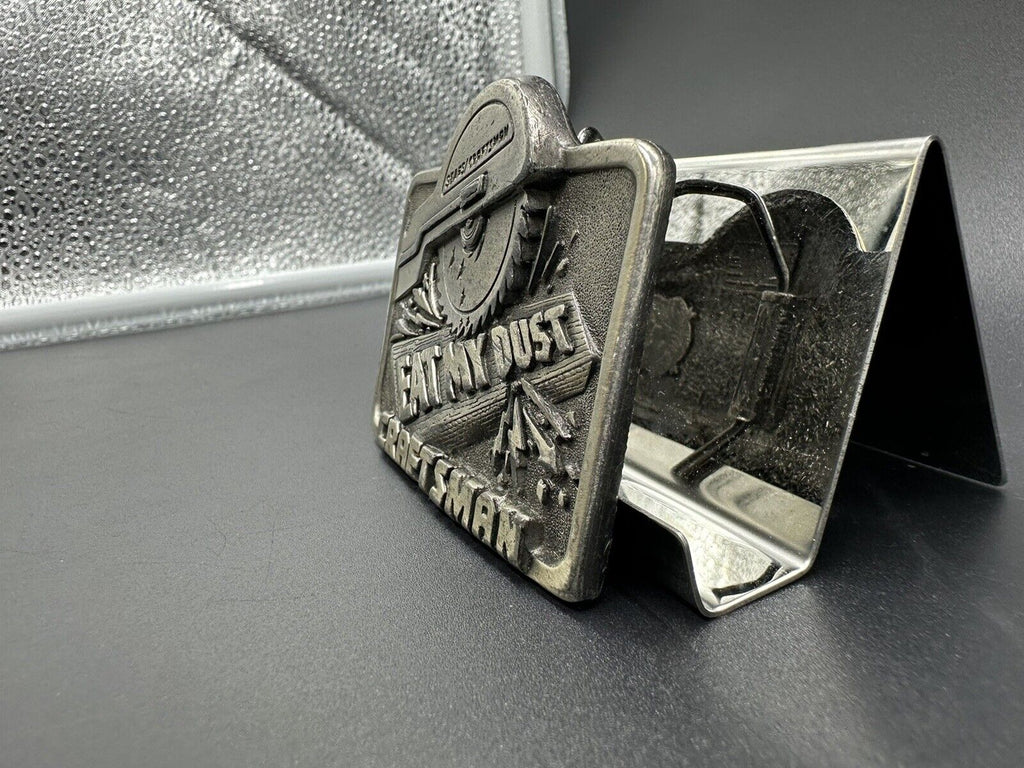 VINTAGE SEARS CRAFTSMAN TOOLS  BELT BUCKLE EAT MY DUST