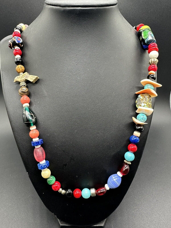 Venetian Trade Bead Necklace 31”