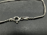 Unisex Sterling Silver 925 Bead Bracelet 7.5” 2Gs