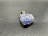 Vintage Sterling Silver 925 Raw Tanzanite Pendant 9Gs 1.5"