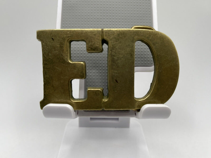 Ed Name Solid Brass Vintage Belt Buckle