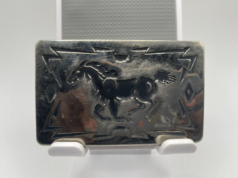 Vintage Galloping Horse Belt Buckle