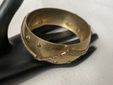 ~VINTAGE Chunky Brass Copper Bangle Bracelet~
