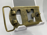 Ed Name Solid Brass Vintage Belt Buckle