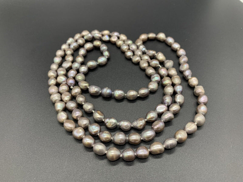 Vintage Baroque Pearl Necklace 101Gs 48”