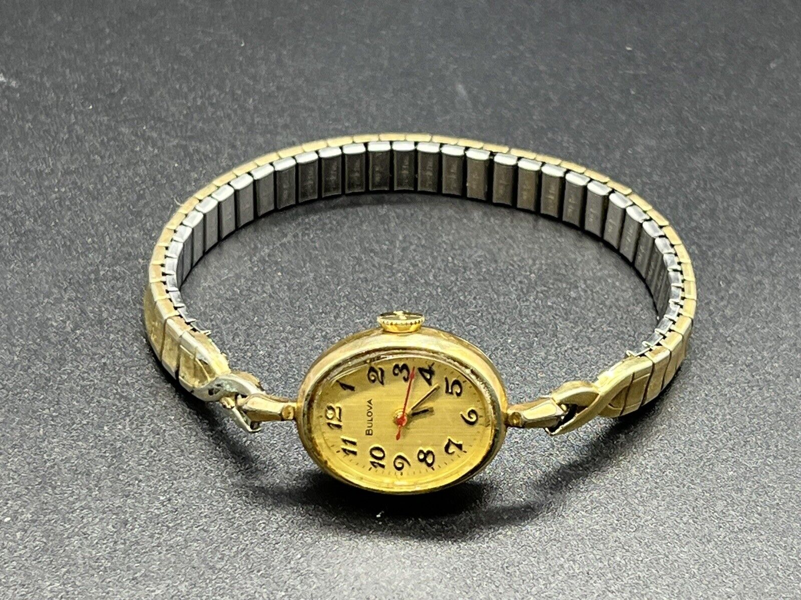 Bulova 10K RGP  woman's wind up watch ~For Parts Or Repair ~