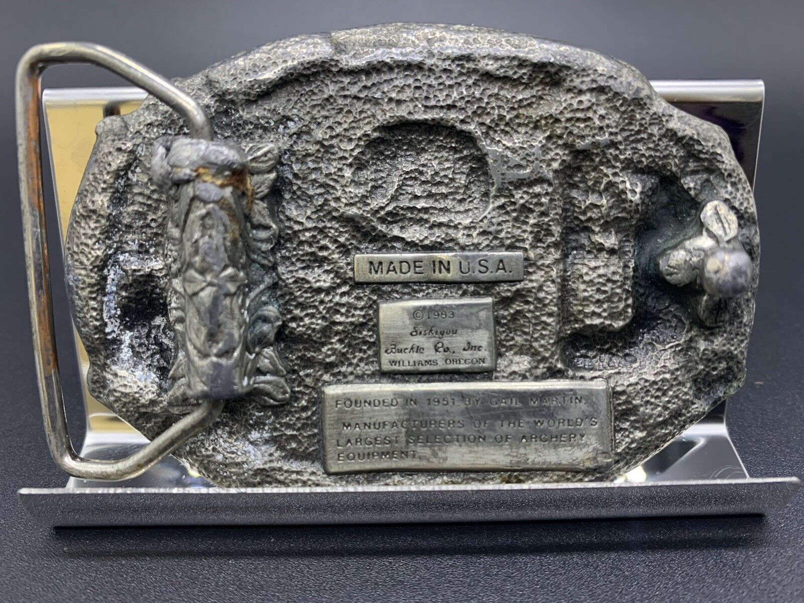 1980's Vintage "Bowhunter" Belt Buckle