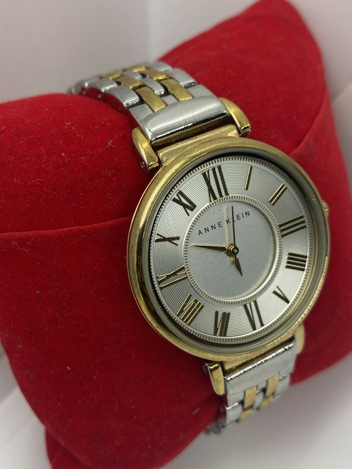 Anne Klein AK/2159SVSV Silver & Gold Tone Dial Stainless Steel Women's Watch