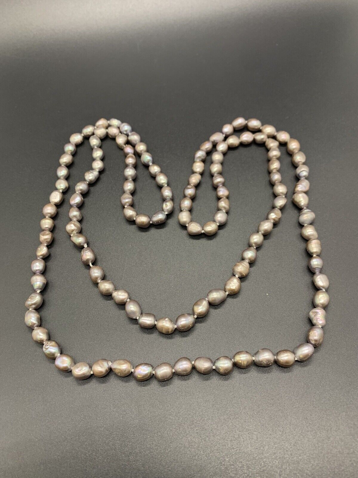 Vintage Baroque Pearl Necklace 101Gs 48”