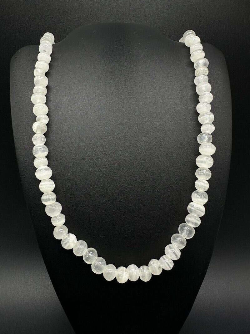 Moonstone? Beaded Necklace 28” ~ Gorgeous~