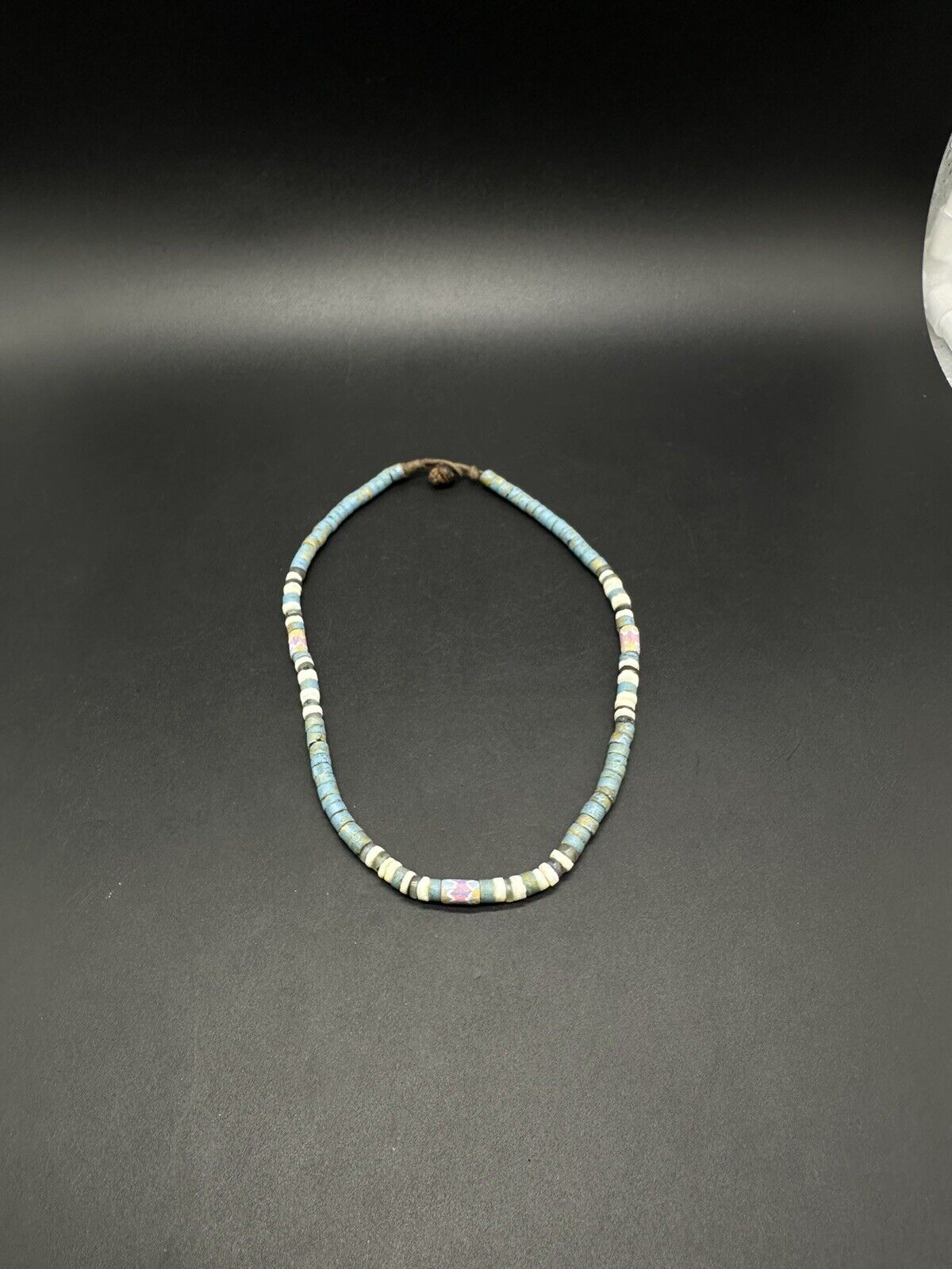 Vintage Tribal Bead Ethnic Necklace 16” 13Gs