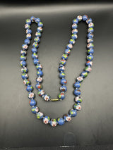 Vintage/antique cloisonne bead necklace Asian Chinese elegant 30”