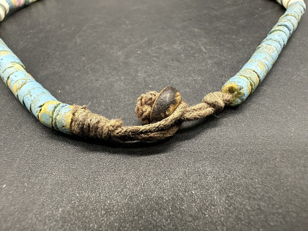 Vintage Tribal Bead Ethnic Necklace 16” 13Gs