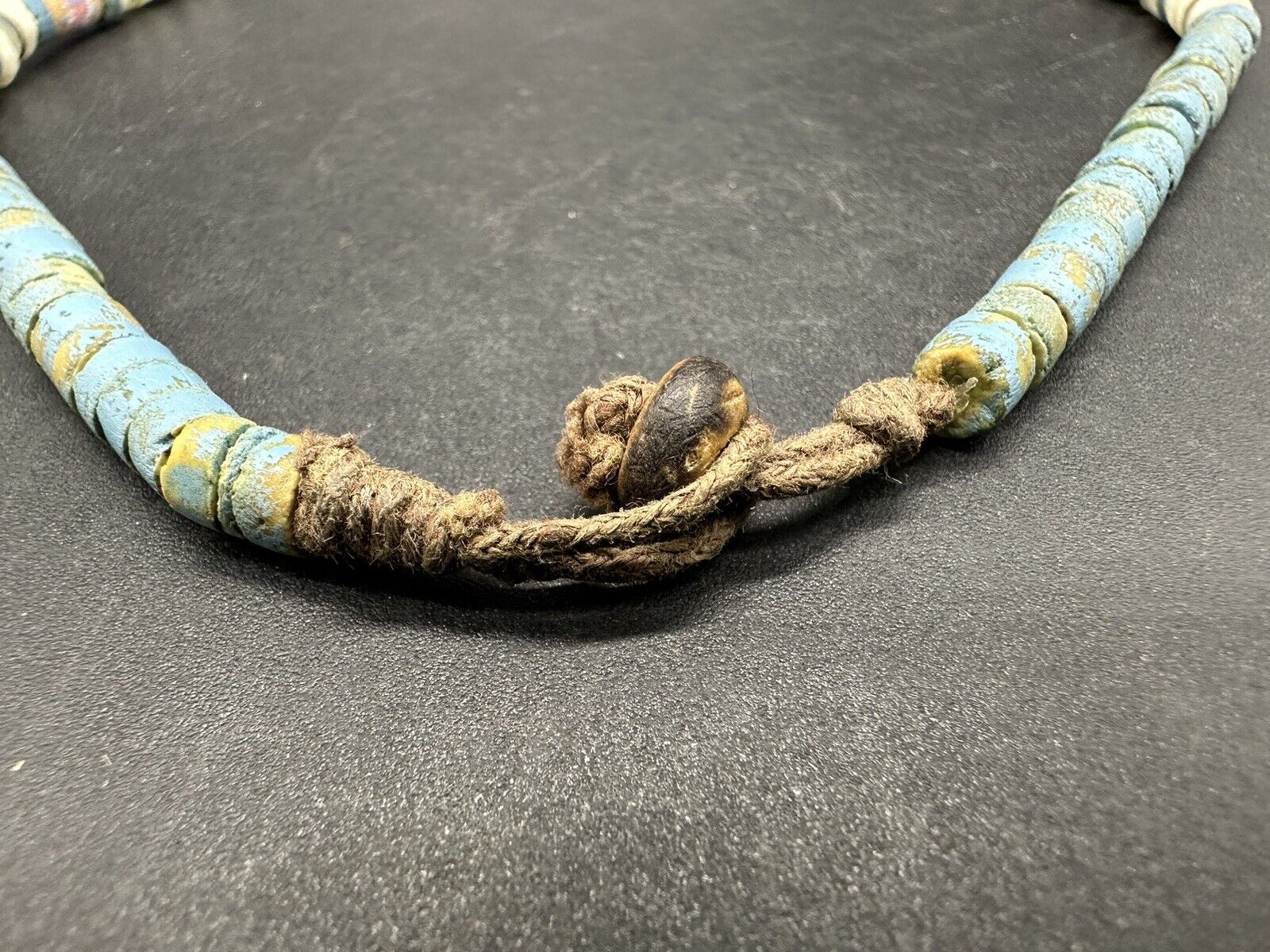 Vintage Tribal Bead Ethnic Necklace 16” 13Gs