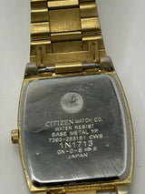 Citizen Men's Quartz Gold Tone Champagne Dial Date Display Watch