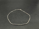 Unisex Sterling Silver 925 Bead Bracelet 7.5” 2Gs