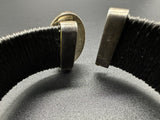 Vintage 925 Sterling Wire Signed Cuff Bracelet 47 Grams