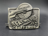 VINTAGE SEARS CRAFTSMAN TOOLS  BELT BUCKLE EAT MY DUST