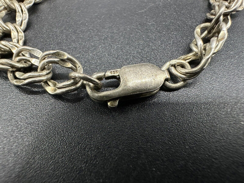 Vintage Sterling Silver Charm Bracelet 7 Charms
