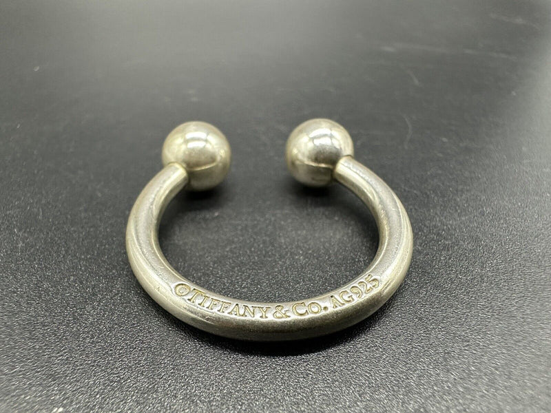 2001 Tiffany & Co 925 Sterling Silver Horseshoe Key Chain Key Ring Fob