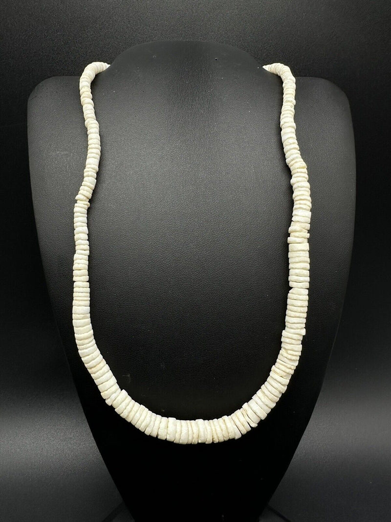 Necklace 18" Barrel Clasp Heishi Shell 27Gs