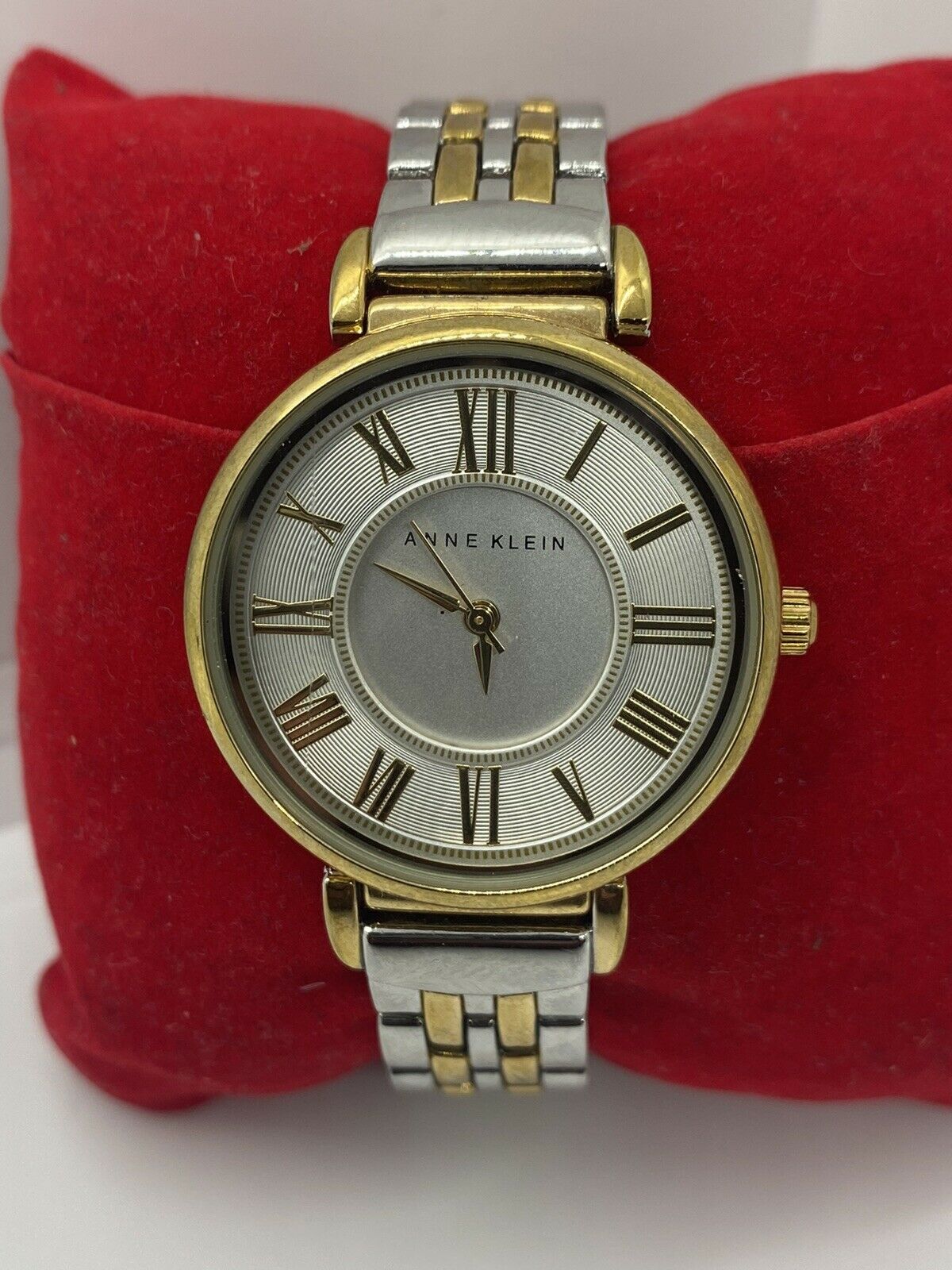 Anne Klein AK/2159SVSV Silver & Gold Tone Dial Stainless Steel Women's Watch