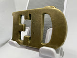 Ed Name Solid Brass Vintage Belt Buckle