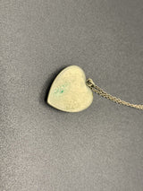 Heart pendant sterling silver necklace
