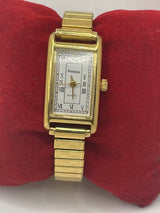 Armitron Diamond Gold Toned Ladies Watch w/ Expansion Band