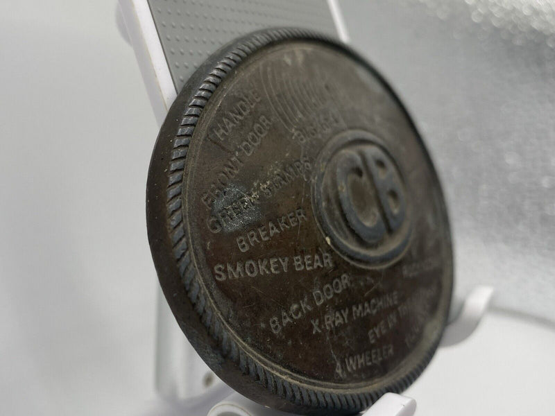 CB engraved belt buckle